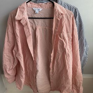 Women’s long sleeve button up boyfriend, style, Old Navy bundle medium
